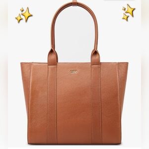 Italian Cowhide - Large Leather Tote, Purse, Work, Laptop Bag $99 Msrp